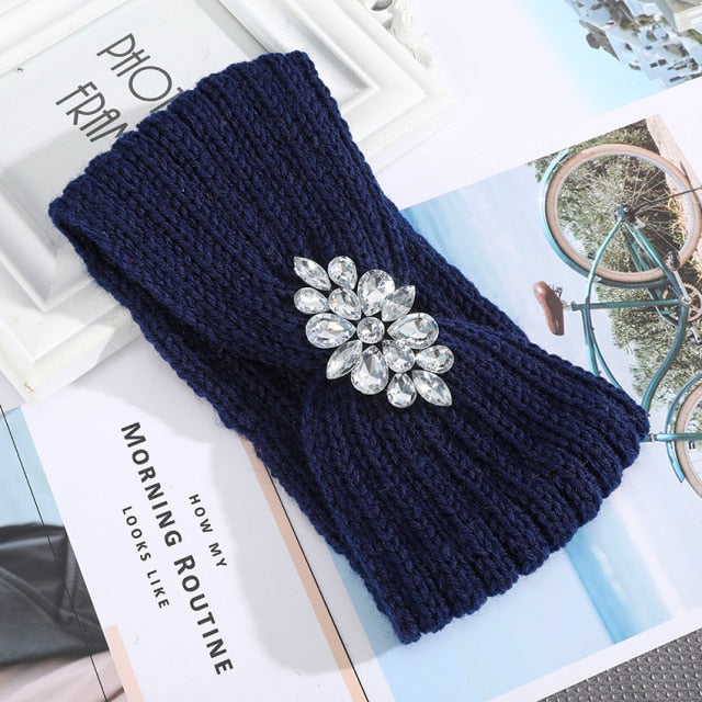 Women Autumn Winter Keep Warm Headband Turban Hair Accessories