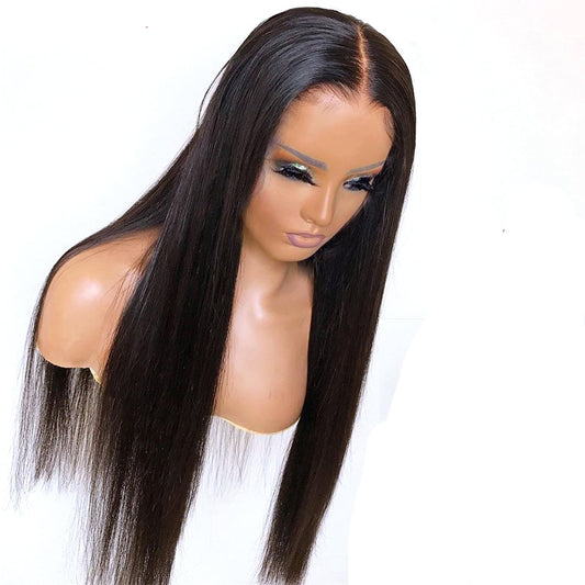 Wholesale Bone Straight Lace Front Wig In Bulk Brazilian Pre Plucked Lace Wigs