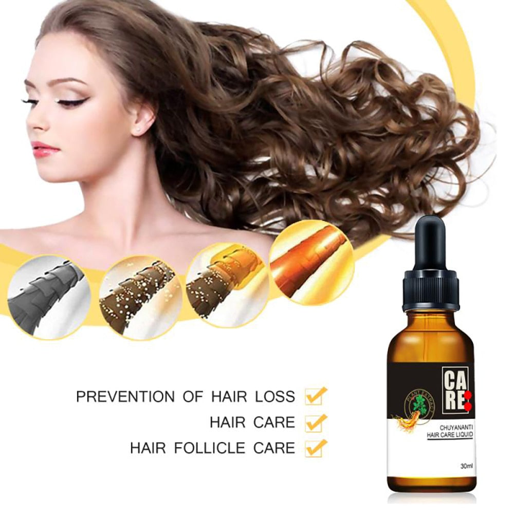 60ML Hair Essential Oil  Fast Hair Growth Natural Scalp Treatment