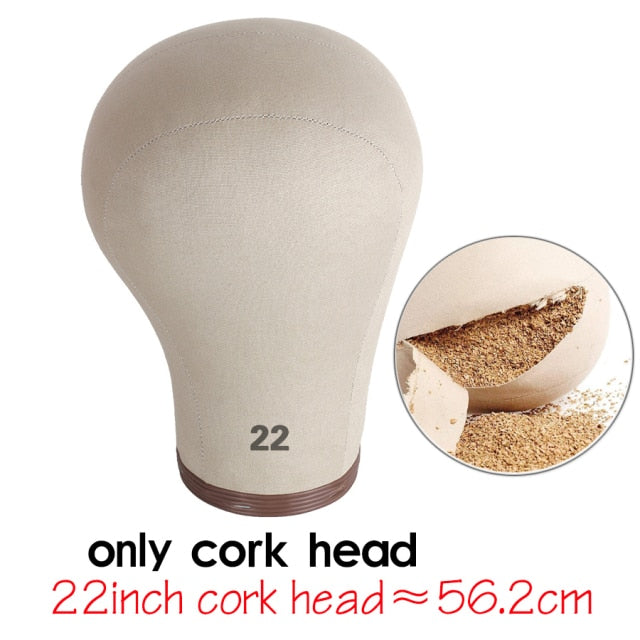 Quality Wig Display Mannequin Cork Canvas Head Wig Making Kit