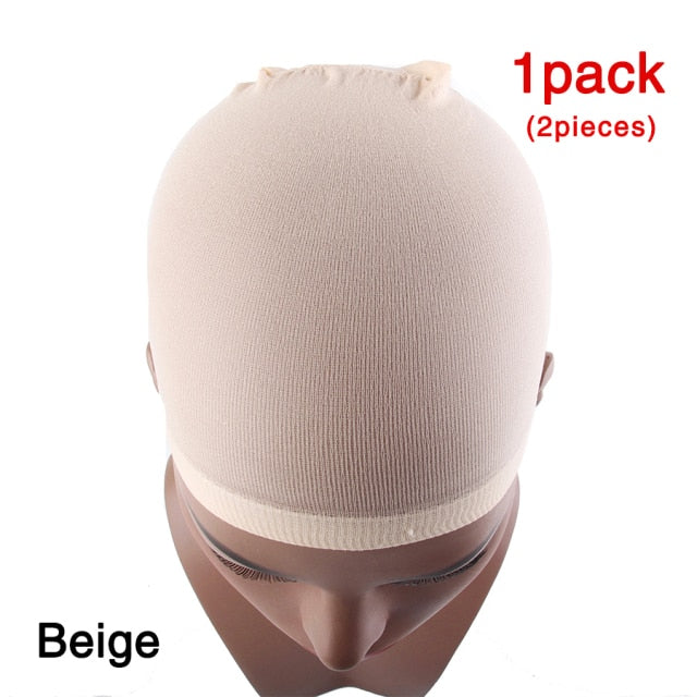 Wig Caps Beige Brown Black Stocking Caps For Wigs 20 Pieces(10 Packs) Mesh Wig Nets