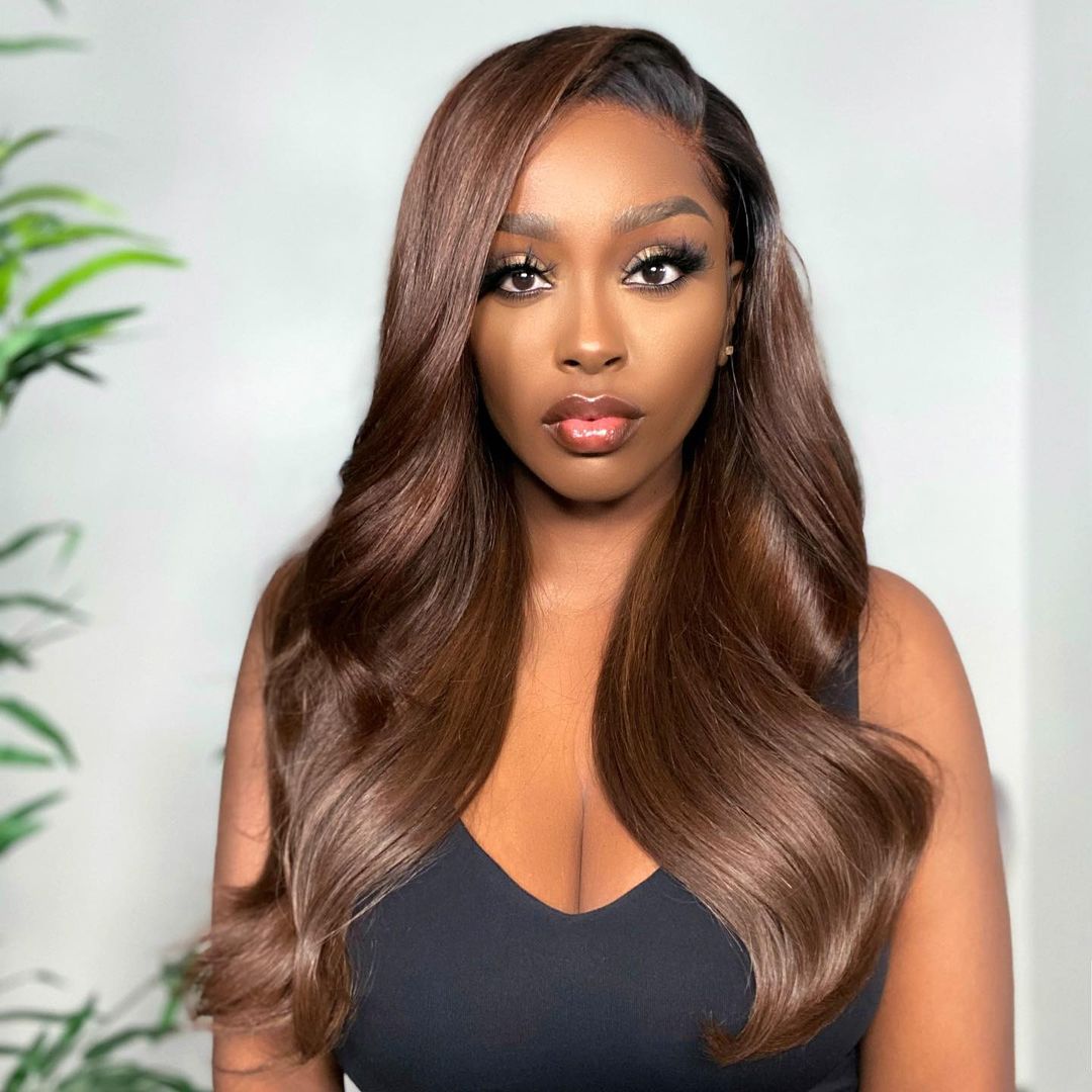 360 HD Glueless Frontal Body Wave 13x4 Lace Front Human Hair Wig Transparent Brazilian Remy Loose