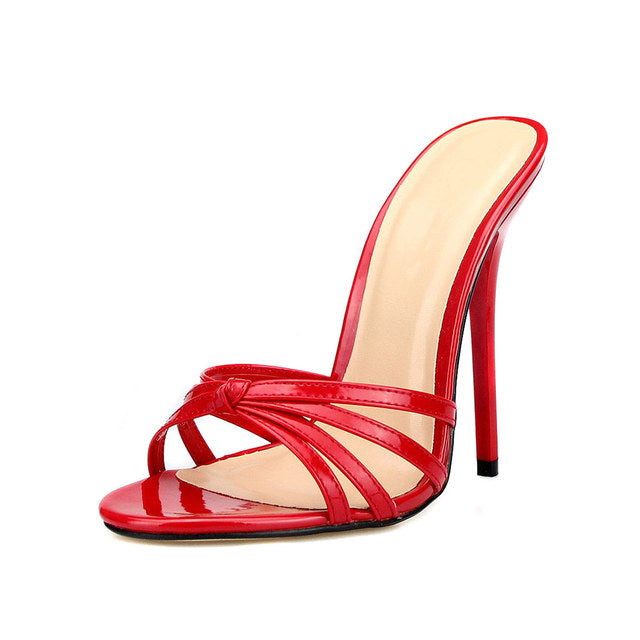 Women 13cm Super High Heel Slides Slippers