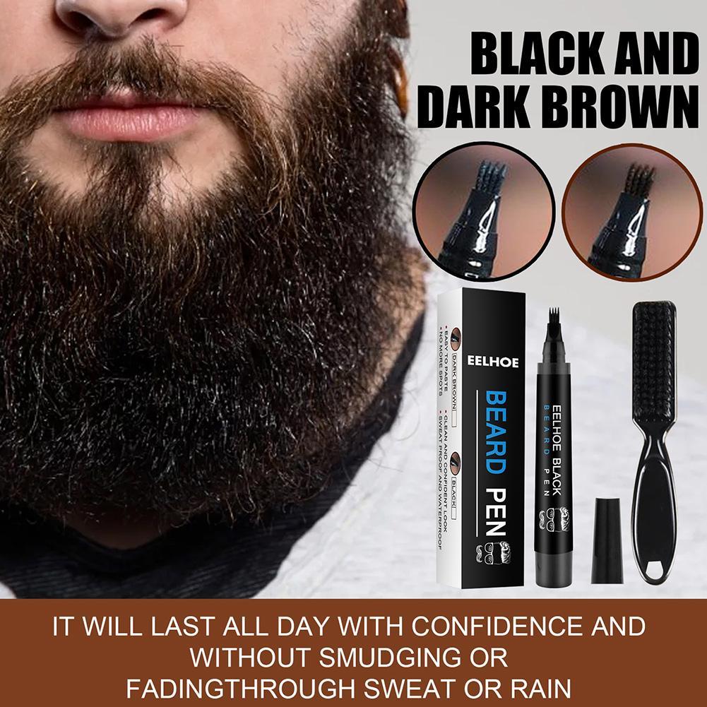 Beard Filling Pen Brush Kit Filler Waterproof Enhancer Shaping Moustache Tools