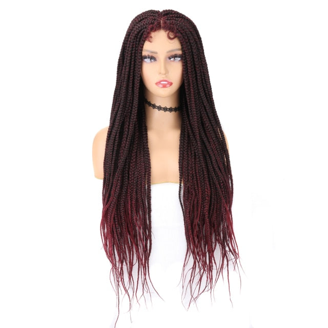 Braided Lace Front Wig Knotless Synthetic Lace Front Wig