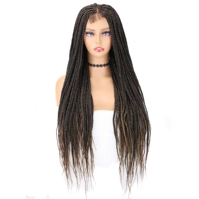 Braided Lace Front Wig Knotless Synthetic Lace Front Wig