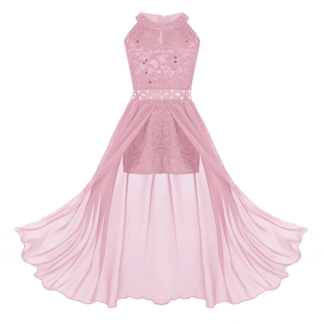 Flower Girls Floral Lace Dresses