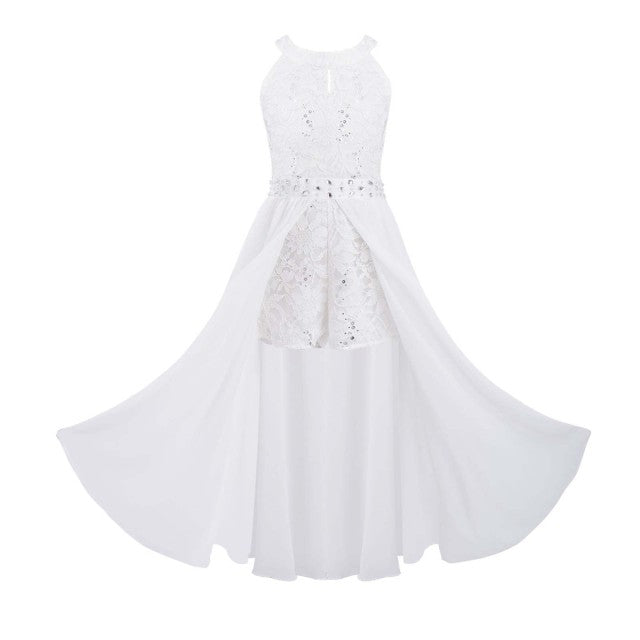 Flower Girls Floral Lace Dresses