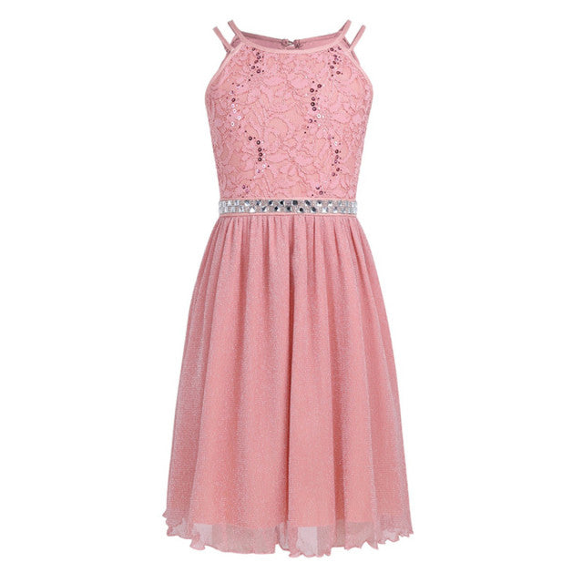 Flower Girls Floral Lace Dresses