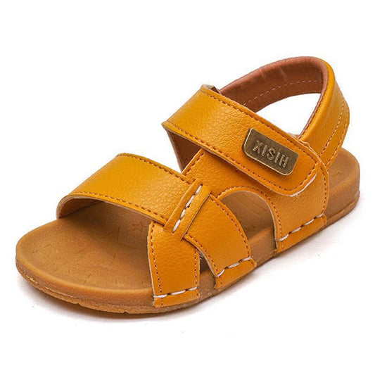 Kids Toddler Soft Anti-slip Beach Sandals Baby PU Leather Casual Flat Sandals