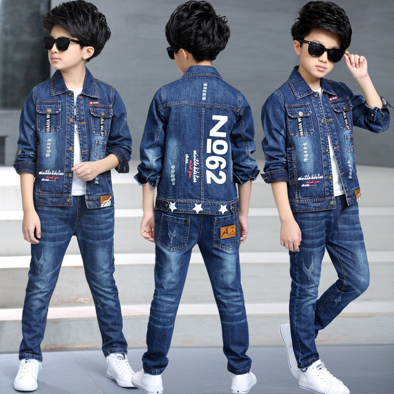 Denim Suit Two Sets