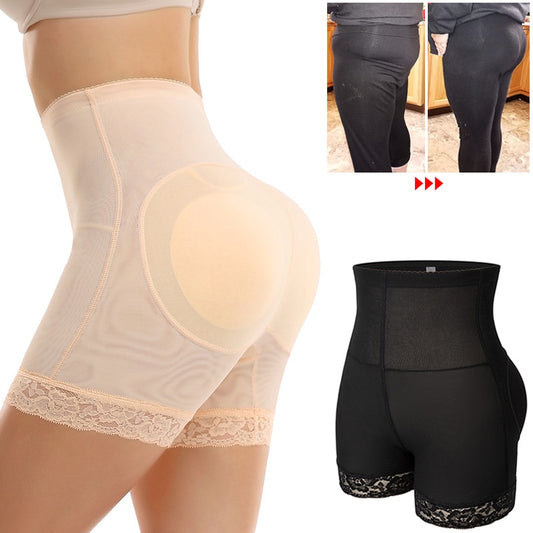 Women High Waist Padded Butt Lifter Hip Pads Tummy Control Panties Slimming Underwear