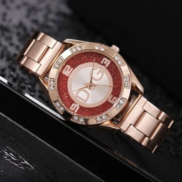 Women Watches Luxury Crystal Dress Quartz Watch