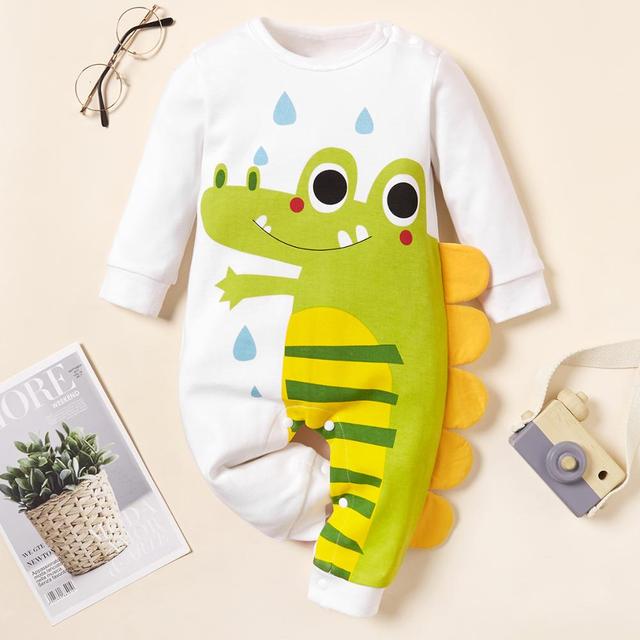 Baby Adorable Dinosaur Print Bodysuits