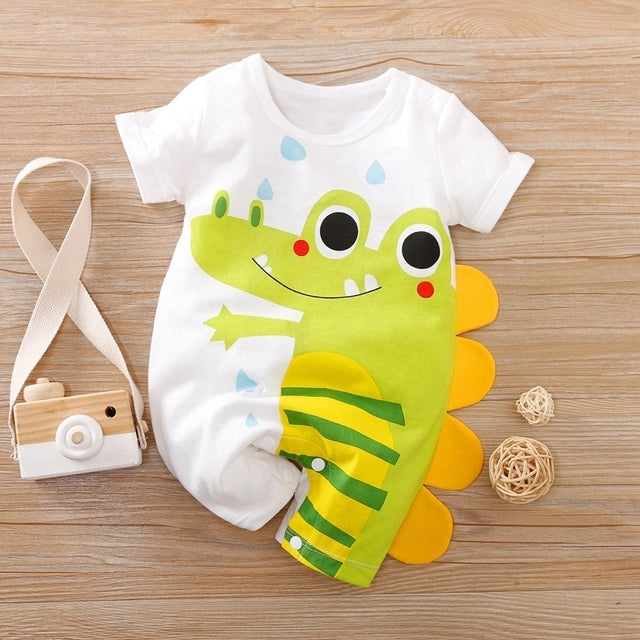 Baby Adorable Dinosaur Print Bodysuits