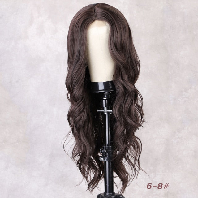 Loose Wave Long Black Wig Synthetic Wigs Heat Resistant Wigs