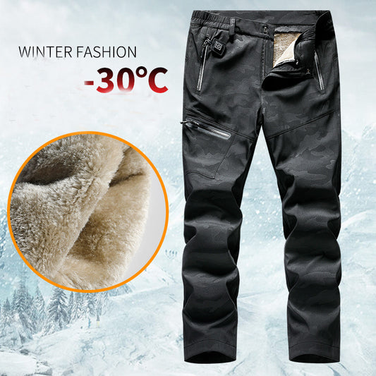 Winter Thick Fleece Casual Pants