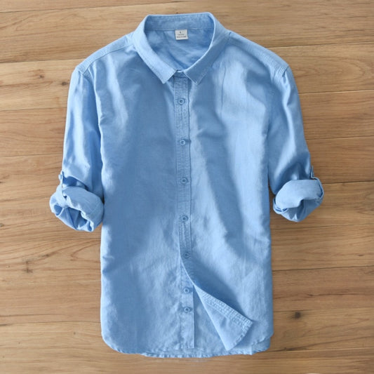 Cotton Linen Shirts Long Sleeve Comfortable Breathable Shirts