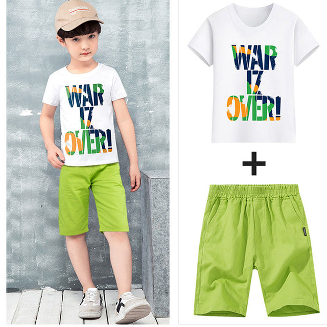 Children Kids Printed Clothes Causal Tracksuit
