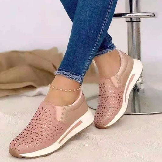 Fashion Breathable Air Mesh Women Shoes Wedges Heel Shoes