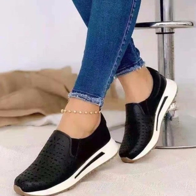 Fashion Breathable Air Mesh Women Shoes Wedges Heel Shoes