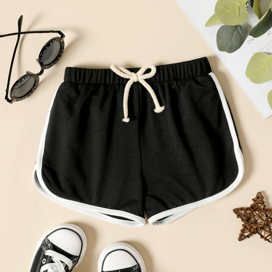 Boy Casual Faux Drawstring Shorts