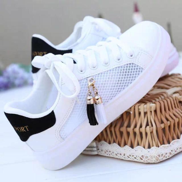 Comfortable Women Casual Shoes Lightweight Lace-up Breathable Mesh Shoes