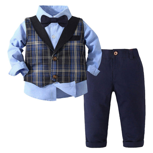 4Pcs Kids Boys Gentleman Outfit