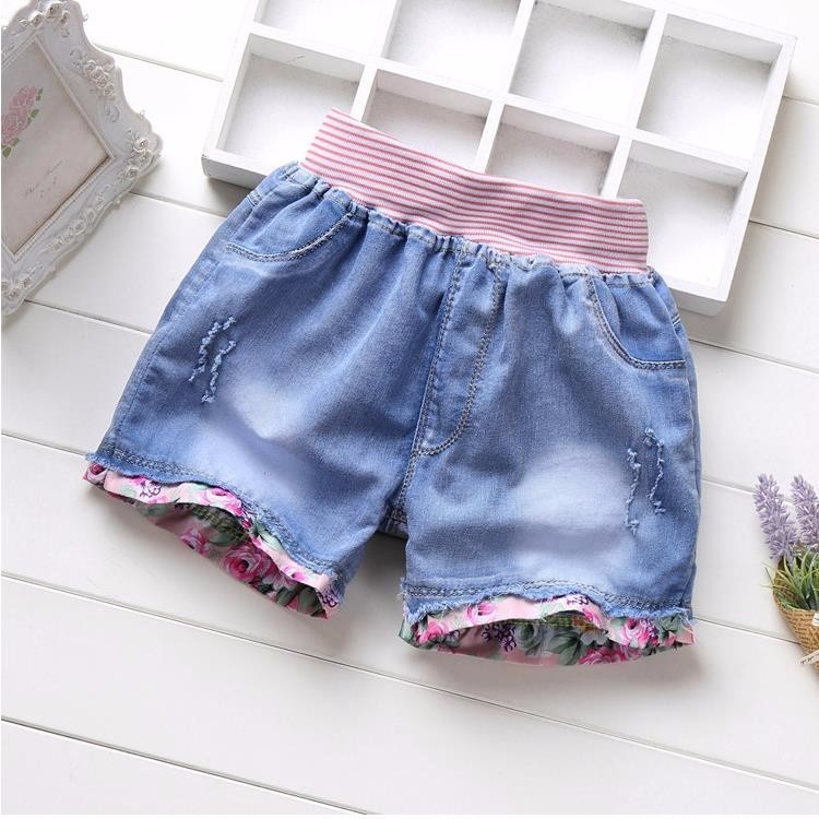 Kids Short Denim Shorts Girls Fashion Short Jeans