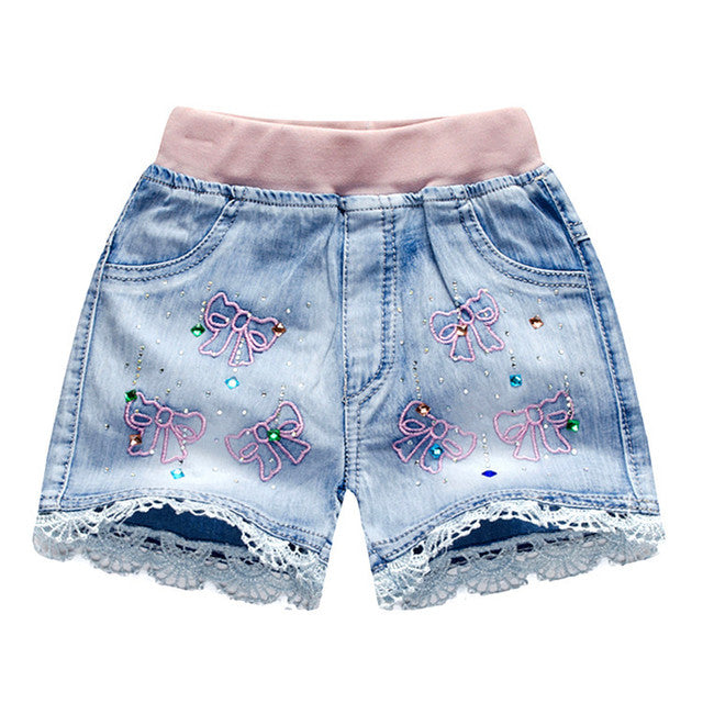 Kids Short Denim Shorts Girls Fashion Short Jeans