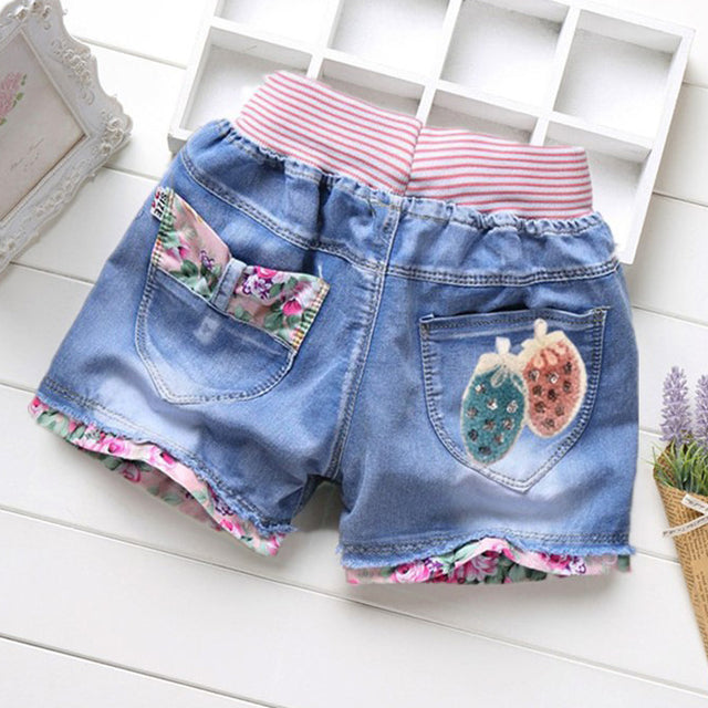 Kids Short Denim Shorts Girls Fashion Short Jeans