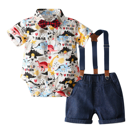 2pcs Infant Baby Boys Gentleman Clothes Sets