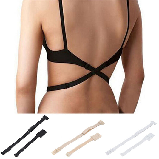 1 PC Adjustable Extender Hook Elastic Underwear Strap Low Back Backless Bra Strap