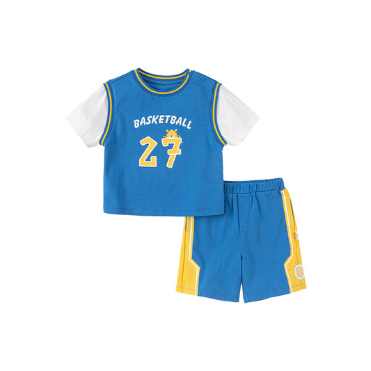 Kids Clothes Boy Sport Clothing Tracksuit Baby Short Sleeve Shorts Children Sets