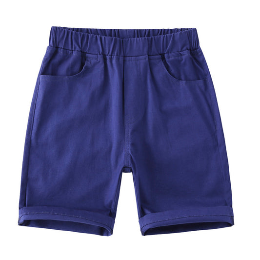 Casual Shorts Kids Cotton Knee Length Pants