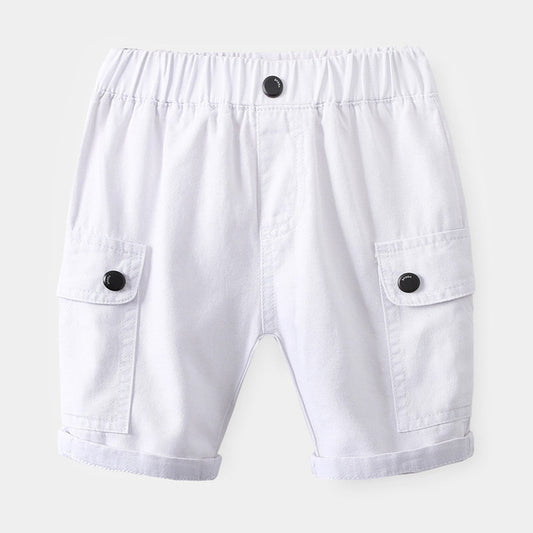 Summer Cotton Elastic Waist Children Loose Shorts Age 2-6Years