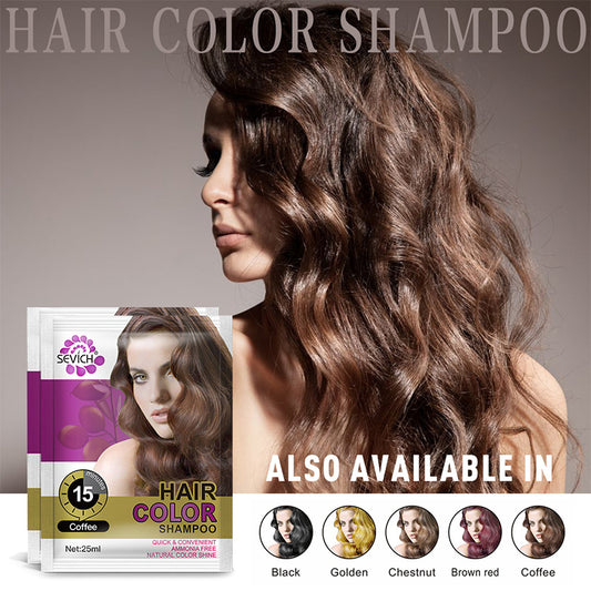 5pcs/lot Hair Color Shampoo 25ml 5 Colors Hair Dye Shampoo